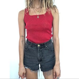 Vintage ruby tank top